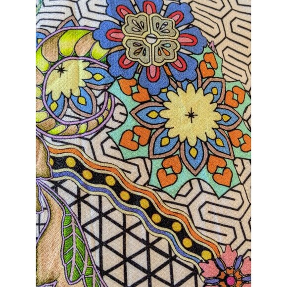 Desigual Sweater Womens Boho Colorful Long Sleeve Xlarge XL Thin Knit Artsy - Picture 6 of 10